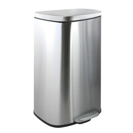 Spirella Spirella pedálový odpadkový kôš akira kartáčovaná nerezová oceľ soft-close 30 l 10.21569
