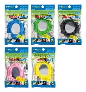 BC náramok proti komárom Trixline mix farieb