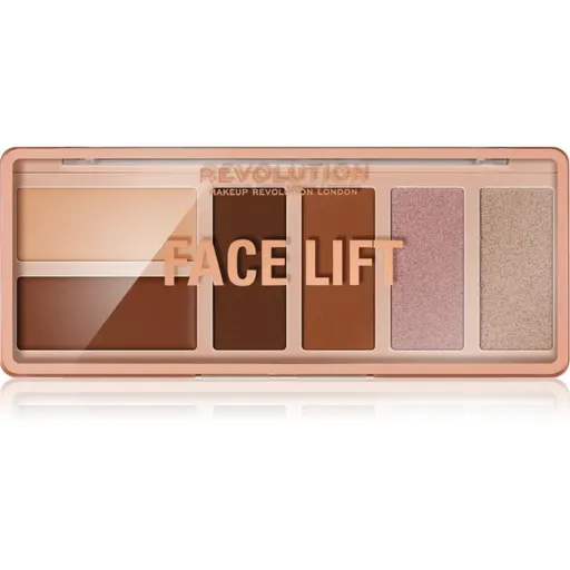 Makeup Revolution Face Lift paleta na kontúry tváre odtieň Light to Medium 6x1,8 g