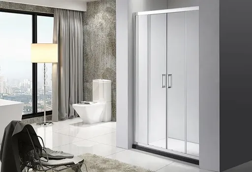 OLSEN SPA - Sprchové dvere VILAR - FARBA rámu - Hliník leštený, Rozmer A - 180, Rozmer C - 190, Smer zatvárania - Univerzálne Ľavé / Pravé, Výplň - Číre bezpečnostné sklo - 6 mm OLBENW102918CC