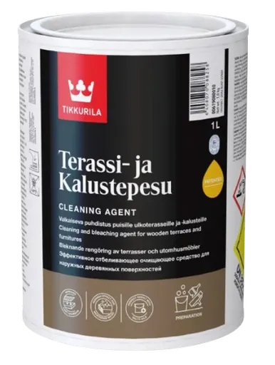 TERASSI JA-KALUSTEPESU - Prostriedok na čistenie drevených podláh a záhradného nábytku 1 L