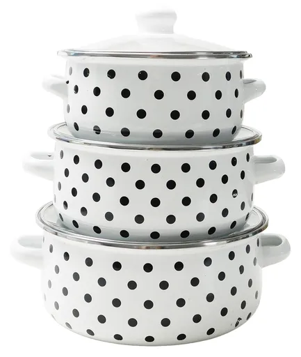 MAKRO - Sada hrncov s pokrievkou 3-dielna 16,18,20cm