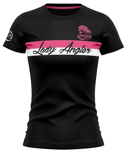 Hotspot design tričko lady angler s pruhmi - l