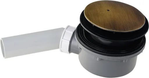 Kerasan Retro kúpeľňový sifón s otvorom 90 mm, bronz 905693