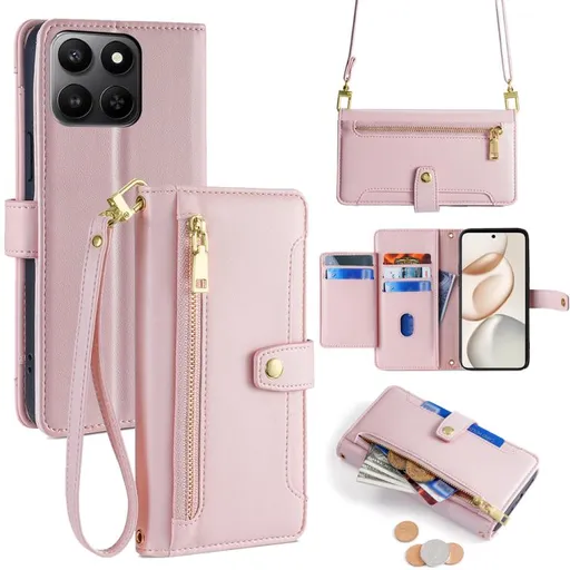 PASTEL Peňaženkové puzdro pre Honor 400 Smart 5G / Honor X7d ružové