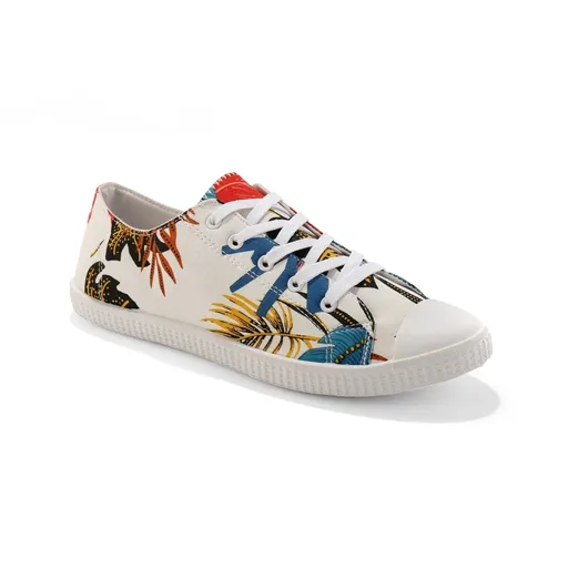 Plátené tenisky, potlač listov