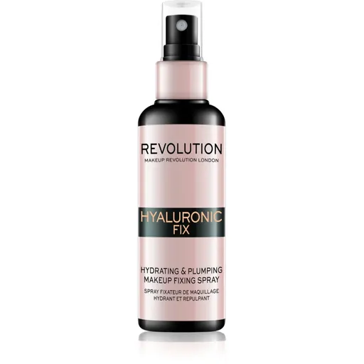 Makeup Revolution Hyaluronic Fix Hydrating & Plumping fixačný sprej na make-up s hydratačným účinkom 100 ml
