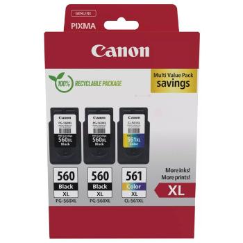 CANON PG-560-XL - originálna cartridge, čierna + farebná
