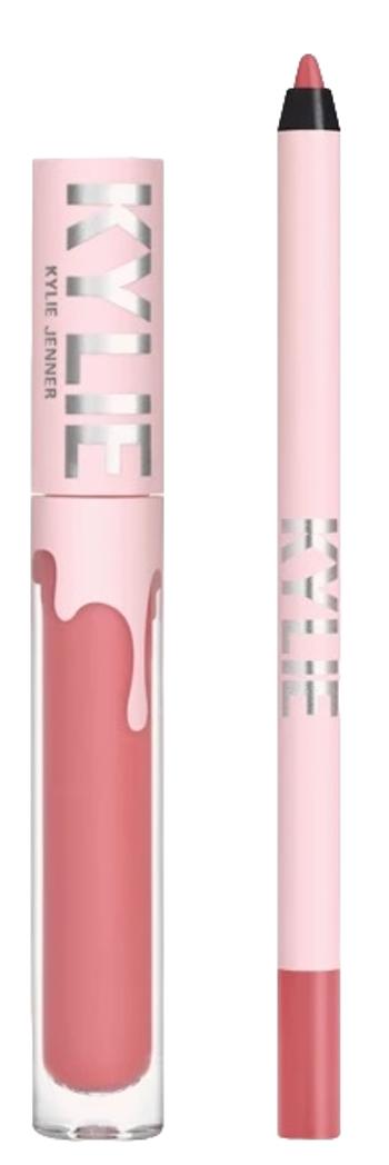 Kylie Cosmetics Set Matte Liquid Lipstick + Lip Liner 302 Snow Way Bae