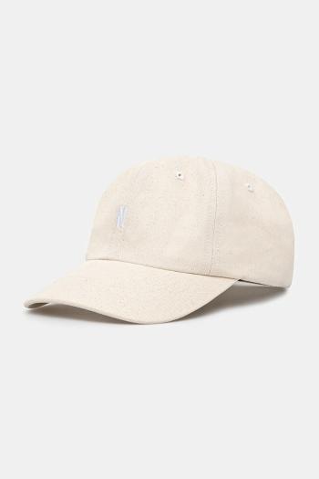 Bavlnená šiltovka Norse Projects Twill Sports Cap béžová farba, s nášivkou, N80.0001.0203