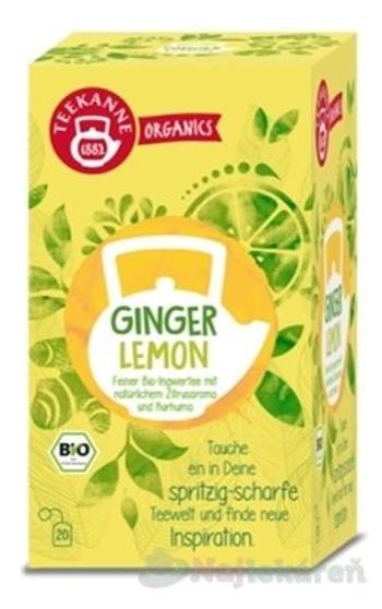 TEEKANNE ORGANICS BIO GINGER LEMON, bylinný čaj, 20x1,8g