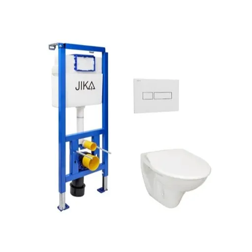 Cenovo zvýhodnený závesný WC set Jika do ľahkých stien / predstenová montáž + WC Jika Nila KMPLJIKAS