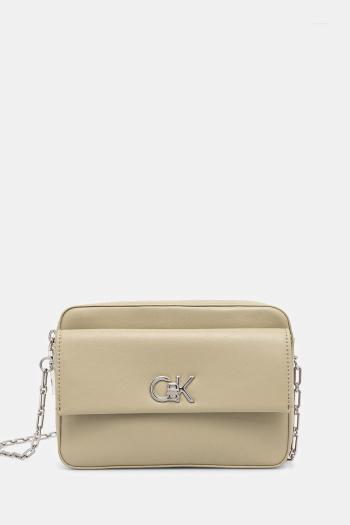 Kabelka Calvin Klein béžová farba, K60K613089
