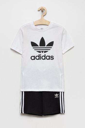 Detská súprava adidas Originals biela farba