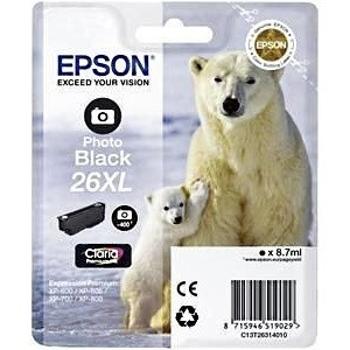 Epson T26314012, T263140, 26XL foto čierna (photo black) originálna cartridge