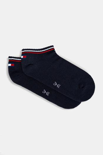 Ponožky Tommy Hilfiger 2-pak tmavomodrá farba