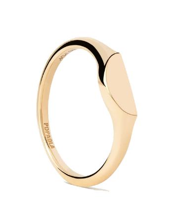 PDPAOLA Originálny pozlátený prsteň Half Circle Mini AN01-C48 48 mm