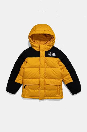 Detská páperová bunda The North Face HMLYN DOWN SHORT PARKA žltá farba, NF0A88UY56P1