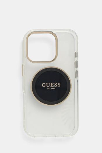Puzdro na mobil Guess iPhone 16 Pro čierna farba, GUHMP16LHTDRCEDK