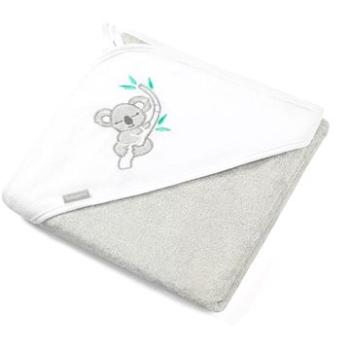 BabyOno osuška s kapucňou bamboo 85 × 85 cm, koala, sivá (5901435412626)