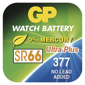 Batéria jednorazová alkalická, knoflíková, SR626SW, 1.55V, GP, blister, 10-pack, Ultra plus