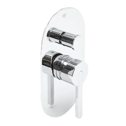 Sprchová a vaňová batéria SAT Fusion vrátane podomietkového telesa chróm SATBSFU215TCH