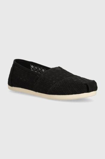 Tenisky Toms Alpargata čierna farba, 10020676