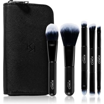 KIKO Milano Travel Brush Set sada štetcov s puzdrom