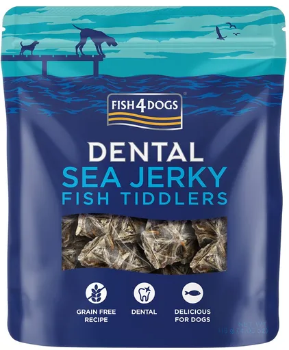 FISH4DOGS DENTAL SEA morská ryba rybičky 115 g