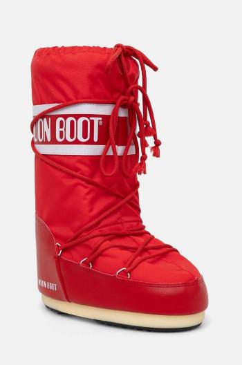 Snehule Moon Boot MB ICON NYLON červená farba, 80D1400440 D001