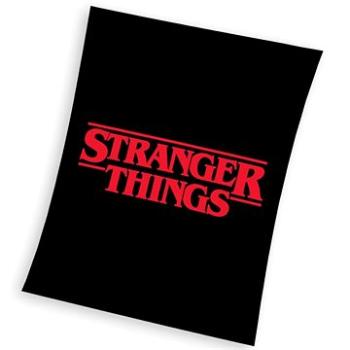 CARBOTEX detská deka Stranger Things Black 150 × 200 cm (5904302503144)