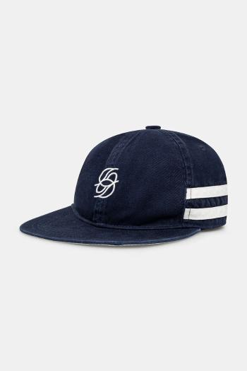 Bavlnená šiltovka Drôle de Monsieur La Casquette D Miroir tmavomodrá farba, s nášivkou, G-CP169-CO138-DNY