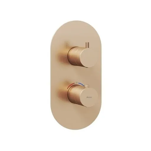 Sprchová a vaňová batéria Ravak Espirit bez podomietkového telesa ružové zlato kartáčovaný X070360