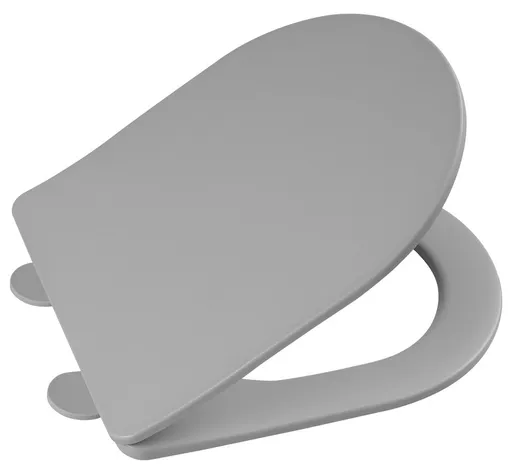 SAPHO - PACO WC sedátko, SLIM, Soft Close, Easy Take, šedá mat PCS1012GR