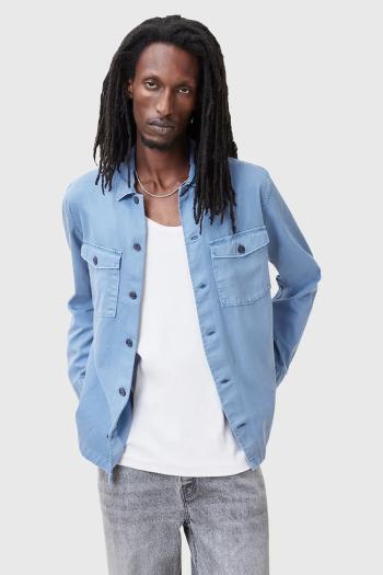 Bavlnená košeľa AllSaints SPOTTER LS SHIRT pánska, slim, s klasickým golierom, M154SB