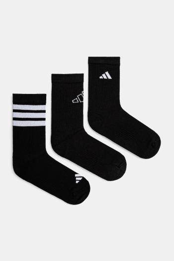 Ponožky adidas 3-pak čierna farba, JI6315
