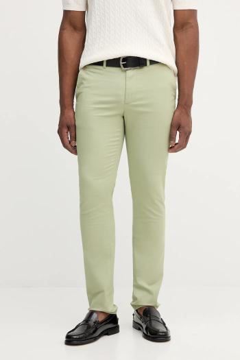 Nohavice Tommy Hilfiger béžová farba, priliehavé, MW0MW26619