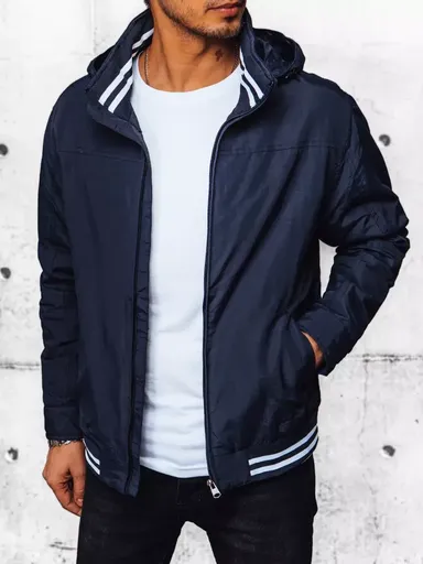 Tmavo-modrá pánska bunda skl.19