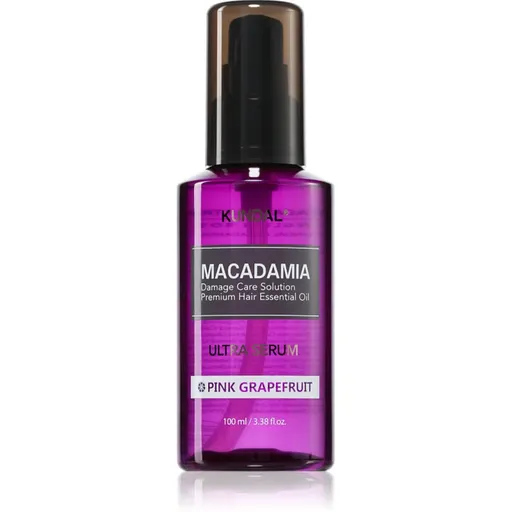 KUNDAL Macadamia Ultra Serum Pink Grapefruit regeneračné olejové sérum pre poškodené vlasy 100 ml