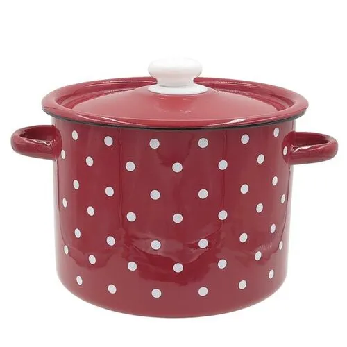 Toro Smaltovaný hrniec s pokrievkou Bodka 5,5 l, 5,5 l