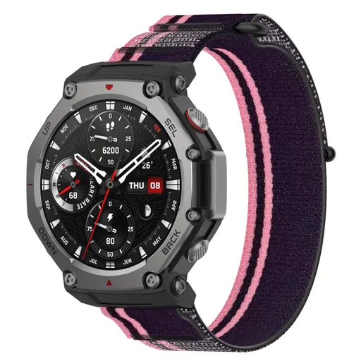 NYLON COLOR Vymeniteľný remienok pre Amazfit T-Rex 3 PINK PURPLE