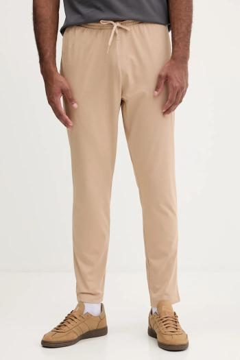 Tepláky adidas 3-Stripes béžová farba, jednofarebná, JX3336