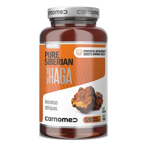 CARNOMED Pure siberian chaga 120 kapsúl