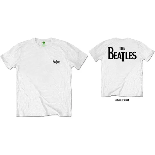 The Beatles tričko The Beatles tričko Drop T Logo White Biela S