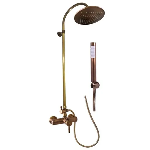 Sprchový systém RAV SLEZÁK Seina so sprchovacím setom stará mosadz SE982.5/3SM