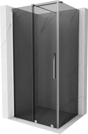 MEXEN/S - Velár sprchovací kút, posuvné dvere 150 x 100, grafit, chróm 871-150-100-41-01