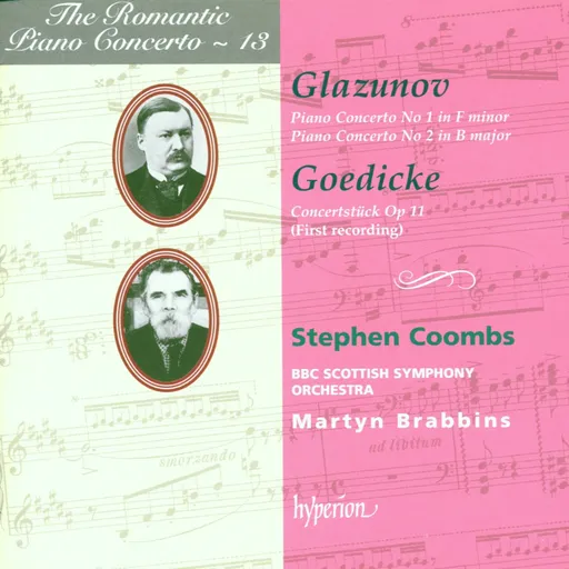 Stephen Coombs, GLAZUNOV & GOEDICKE: PIANO CONCERTOS (HYPERION ROM, CD