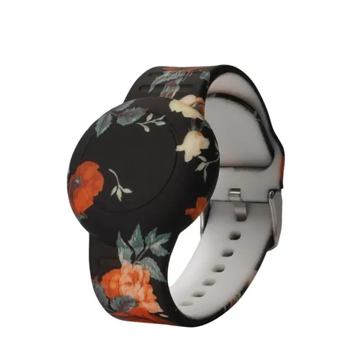 ART Silikónový remienok pre Apple AirTag BLACK ROSES