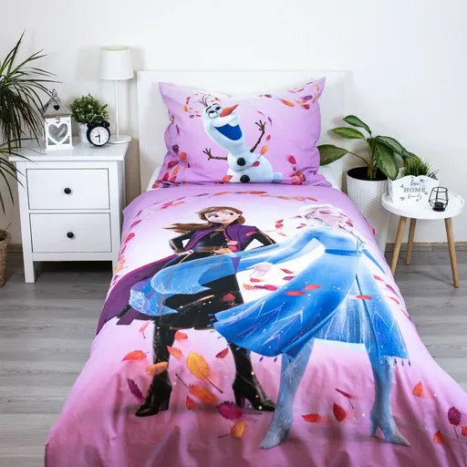 Jerry Fabrics Bavlnené obliečky Frozen „Magicaltime“, 140 x 200 cm, 70 x 90 cm, 140 x 200 cm, 70 x 90 cm