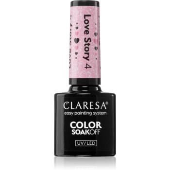 Claresa SoakOff UV/LED Color Love Story gélový lak na nechty odtieň 4 5 g